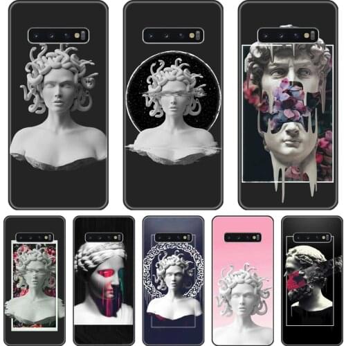 Phone Case Silicone For Samsung Galaxy S10 Plus 5G 10E Medusa Art David Statue Soft Back Cover For Samsung Galaxy Note 10 Pro