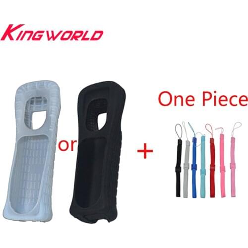 Silicone Rubber Case With Hand Strap for Nintendo Wii Remote Controller Soft Silicone Skin Shell