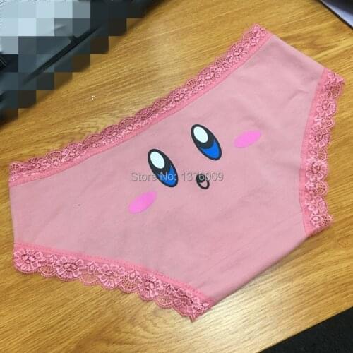 Super Kawaii Women Panties Star Yummy Pinky Lovely Cotton Briefs Female Underwear Harajuku Girls Anime Lingerie Underwears