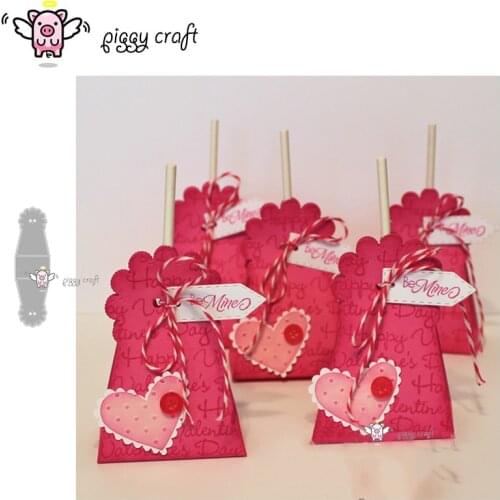 Piggy Craft metal cutting dies cut die mold Flower candy drink box Scrapbook paper craft album card punch knife art cutter die