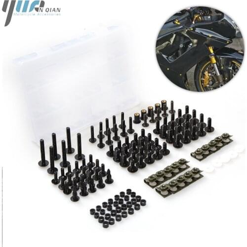 Universal Motorcycle CNC Fairing Bolts Fastener Clips Screw Spring Nuts For Yamaha MT03 MT07/FZ-07 2014 2015 2016 Suzuki Honda