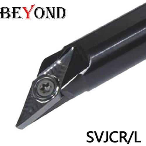 BEYOND Lathe Boring Bar Turning Tool Holder SVJCR S10K-SVJCR11 S10K S12M S16Q S20R S25S For Carbide Insert Blades 16/20/25mm