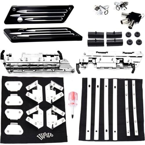Hard bag Saddlebag Hardware Latch Hinge Lock Kit For Harley Touring 96-11 12 13 Street Glide FLHX Models