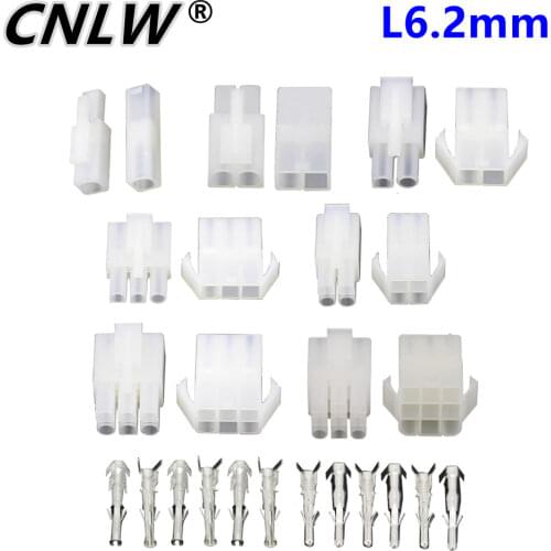 1 Set Big Tamiya L6.2 Connector Plug with Wings Male and Female Air Docking Connector 6.2mm Pitch Electrical Connector