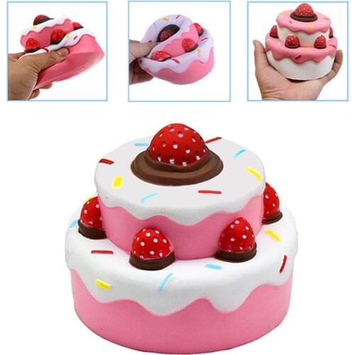 1Pc Soft Squeeze Cake Toys Adult Antistress Slow Rising Squeeze PU Simulation Snack Stress Relief Children Kids Funny Toys Gifts