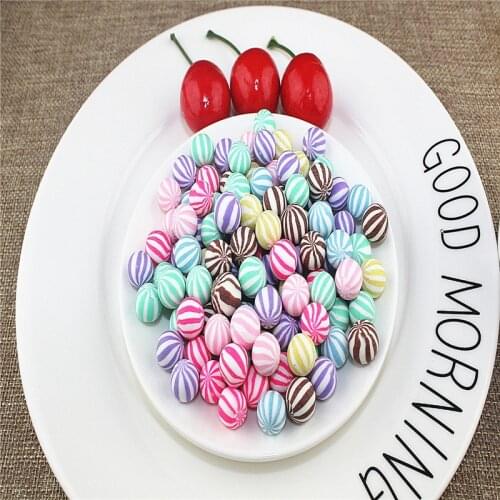 10pcs Slime Filled Simulation Clay Candy Sugar Plastic Resin Slime Accessories Set Material Packaging Mucus Filling Jewelry