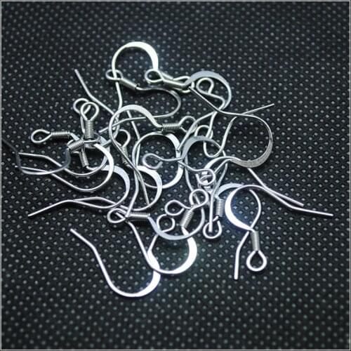 100pcs stainless steel earring clasp SS hooks 304 types top jewelry findings and accessories with ball