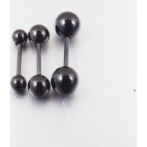 2 Pieces 20G 0.8mm Rose Gold Stainless Steel Ball Earring Straight Barbell Tragus Earring Nose Ring Body Piercing Jewelry