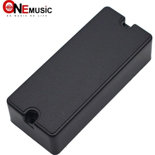 20PCS 2 Hole Electric Bass Pickup Sealed Cover Solid ABS Pickup Cover 88.8*37.7*22.3mm Black