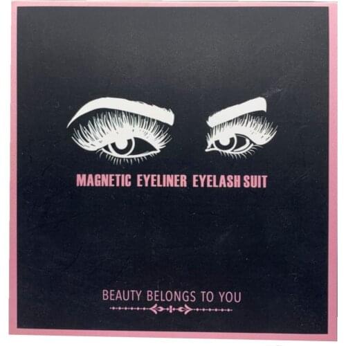 3 Pairs Magnetic Eyelashs set Magnet Liquid Eyeliner& Magnetic Lashes & Tweezer Set Waterproof Long Lasting Eyelash Extension