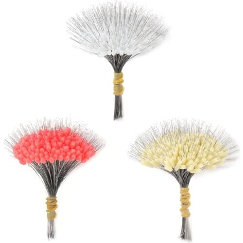 300Pcs Fishing Bobber Silicone Stopper Space Bean Float Resistance Anti-Strand Fish Line Fishing Gear Connector Stopper
