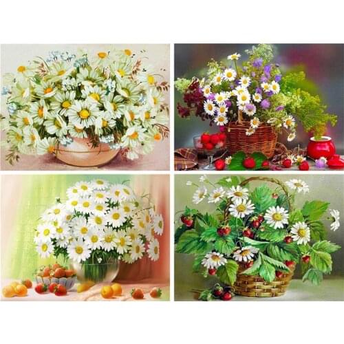 Diamond Painting Diamond embroidery 5d diy full square Vase flower - diamond mosaic buddha pictures of rhinestones