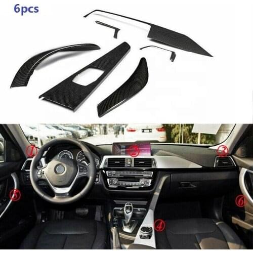 Carbon Fiber Interior Moulding Trim Center Cover Fit For 14+ BMW F32 435i Coupe