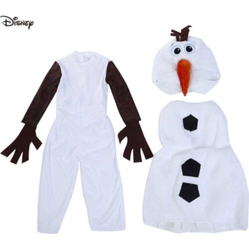 Frozen 2 Deluxe Plush Children Olaf Animated Film Snowman Show Performance Play Dress Up Holloween Party Cute Cosplay Costume