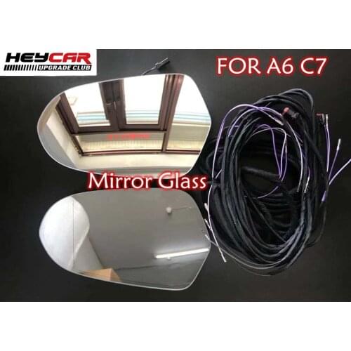 Antiglare Anti-glare Dimming Outside Rear View Side Mirror Glass FOR Audi A6 C7