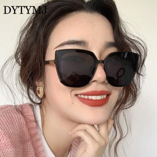 DYTYMJ Luxury Cateye Sunglasses Women 2020 High Quality Retro Sunglasses Women Square Glasses Women/Men Mirror Oculos De Sol