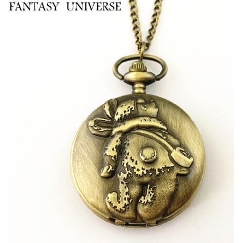 FANTASY UNIVERSE Free shipping 20pcs a lot pocket watch Necklace HRSKFLE19