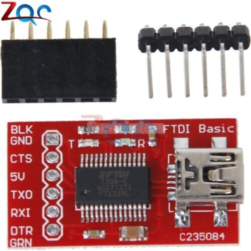 FT232RL FTDI USB 3.3V 5.5V to TTL Serial Adapter Module For Arduino Mini USB Port 2.0
