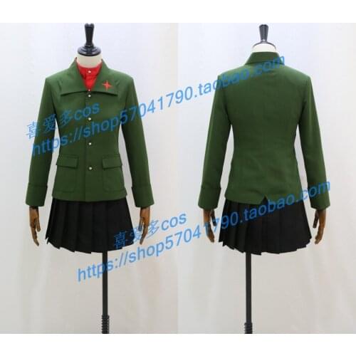 GIRLS und PANZER Katyusha Nonna Suit Carnaval Halloween Christmas Party Adult Girls Skirt Suit Cosplay Costume