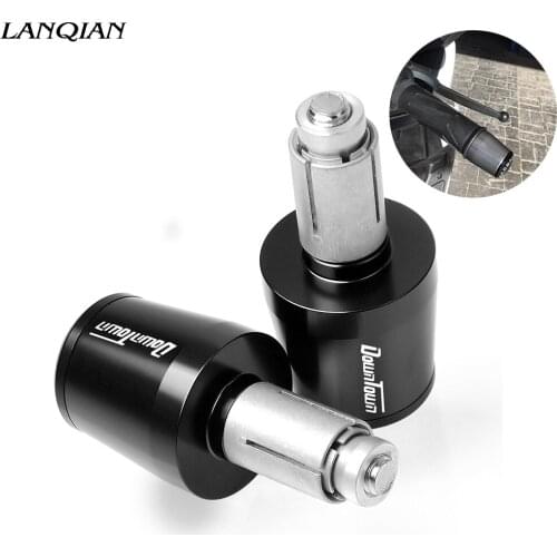 For KYMCO DOWNTOWN 125 200 300 350 300i 350i Motorcycle Handle Bar Cap Plug Slider Cover Handlebar CNC Aluminum Grips Ends Bar