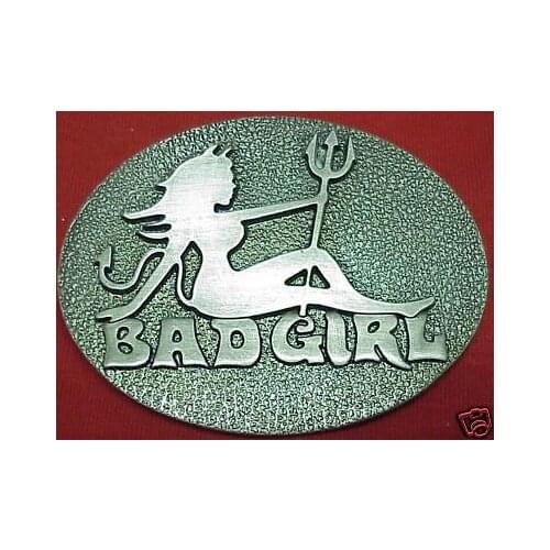 Low price custom belt buckles wholesale Bad Girl Metal Belt Buckle hot sales buckle for belt cheap custom Belt Buckle