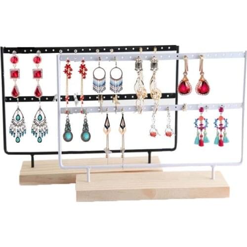 New Steel Stand for Earrings Pendants Bracelets Jewelry Display Stud Earrings Holder Jewellery Rack 3 Colors