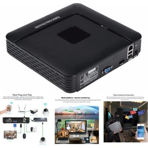 ONVIF H.265 CCTV NVR 5Mp/4Mp 8CH Mini Network Xmeye Max 4K Video Output