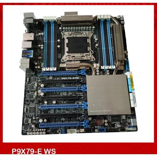 Original Workstation Motherboard For Asus P9X79-E WS X79 7PIN LGA2011 E5 V2 ATX Support 100% Testing Before Shipment