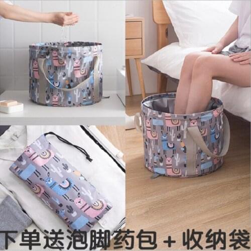 Portable Foldable Water Basin Large Travel Foot Soaking Bag Laundry Tub Bucket Water Basin Wash Basin Foot Washing Artifact