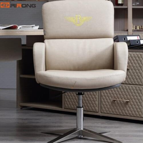 Elegant Italy Design Luxury Home Office Furniture Executive Boss Lady Ergonomics Leather Office Chair Armchair With Wheel