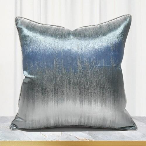 Luxury Blue Silver Cushion Cover 45x45 Decorative Throw Pillow Cover For Livingroom Sofa Bed Pillowcase Christamas Home Decor
