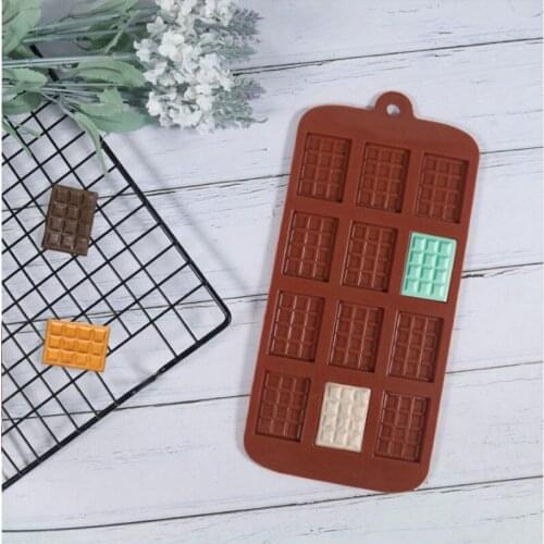 Silicone Mini Chocolate Block Bar Mould Mold Ice Tray Cake Decorating Baking Cake Jelly Candy Tool DIY Molds Kitchen Tool