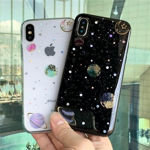 Planet Dots Silicon Case For iPhone 12 11 Pro Max X XR XS Max 6 6S 7 8 Plus Case Soft TPU For iPhone SE 2020 Case Cover
