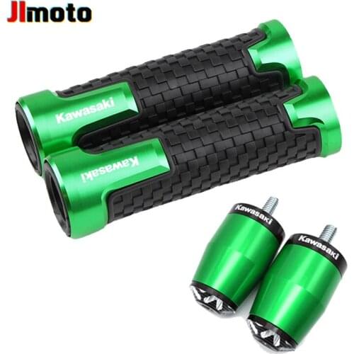 For Kawasaki Z1000/SX Z900/RS Z800 Z750 Z650 J300 Motorcycles 7/8'' 22MM Handle Grips Handlebar Grip & Handle Bar Cap End Plugs