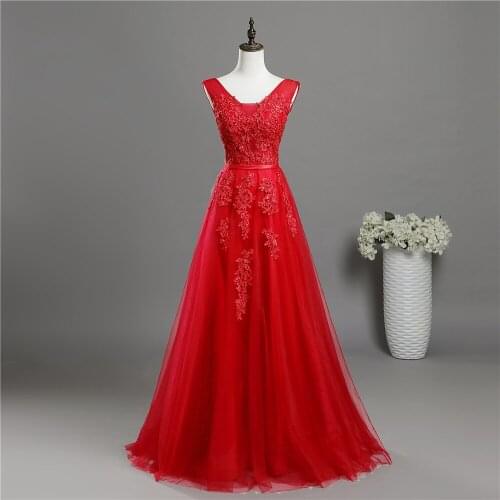 YNQNFS V-neck lace beaded red blue bridesmaid dress formal party dress dress plus size