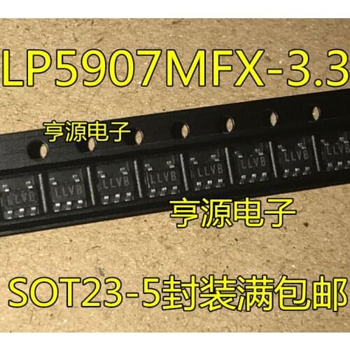 100% Original New In stock 5pcs/lot LP5907MFX-3.3 LP5907MFX LLVB SOT23-5 LDO