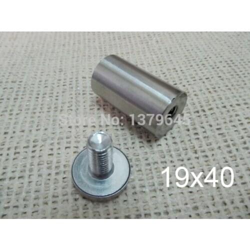 19x40 19mm dia. 40mm length ss stainless steel Advertisement nail,Acrylic screw,Billboard trunk nail , Mirror glass nail