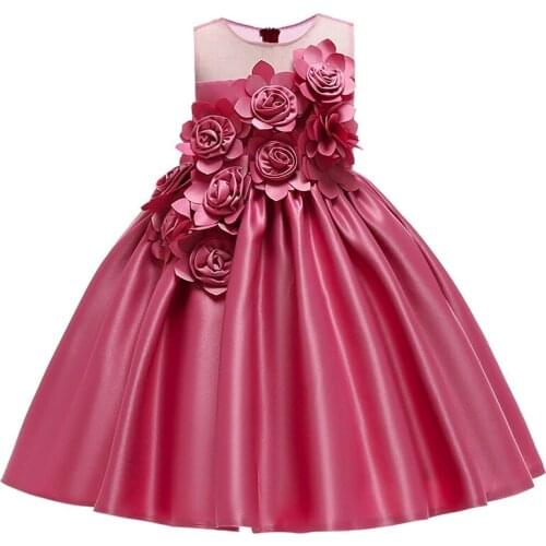 2021 Summer Baby Girl Party Dress Kids Dresses For Girls Children Elegant Birthday Princess Dress Wedding Dress 10 Year Vestidos