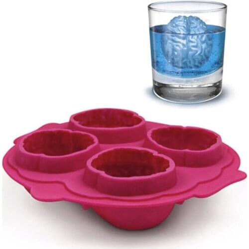 Halloween Brain Ice 3D Mold Silicone Mold Cake Tools Cutter Ice Molds Cream Moulds Cooking Tools cake Tools drop shipping