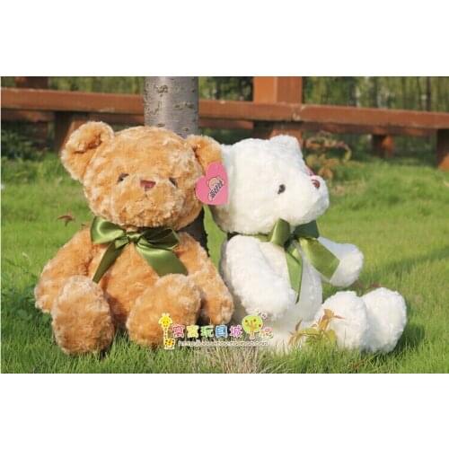45 cm lovely bow tie teddy bear plush toy bear doll gift w4341