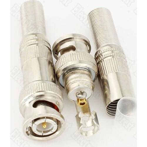 75-5 free welding of pure copper core BNC video connector from welding head Q9 surveillance cameras accessories connector