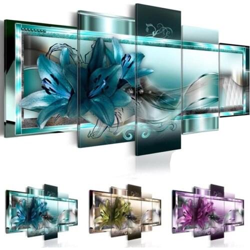 DIY Diamond Embroidery Full Display Green/purple Flowers Diamond Painting Rhinestones Cross Stitch Diamond Mosaic Multi-pictures