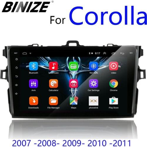 2Din android 9.1 Car Radio Multimedia Video Player For Toyota Corolla 2007 2008 2009 2010 2011 2 din auto Stereo GPS MAP