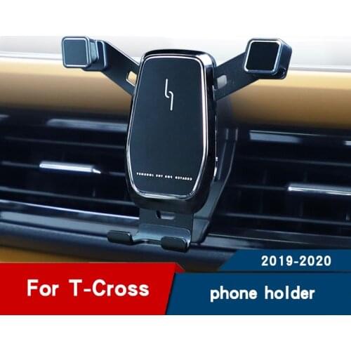 Car phone holder for Volkswagen T CROSS 2020 interior modification Mobile phone stand Accessories air vent phone holder
