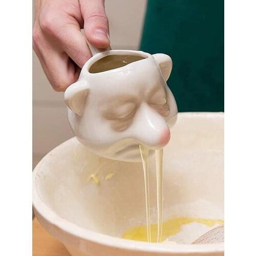 Egg Separator Filter Ceramic Nose White Yolk Home Egg Divider Yolk Separating Cooking Gadget For Household Kitchen Egg Tools