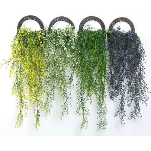 Artificial flowers vine ivy leaf silk hanging vine fake plant artificial plants green garland home wedding party decoration