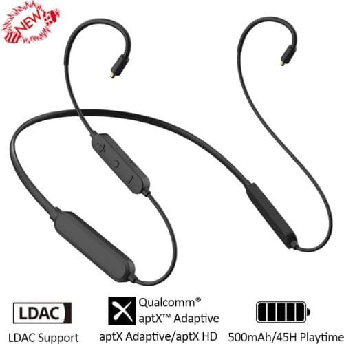 24Bit/96K LDAC Bluetooth 5.1 aptX Adaptive Module Cable HiFi Wireless Audio Adapter Upgrade Line Long Battery Life 500mAh 45Hrs