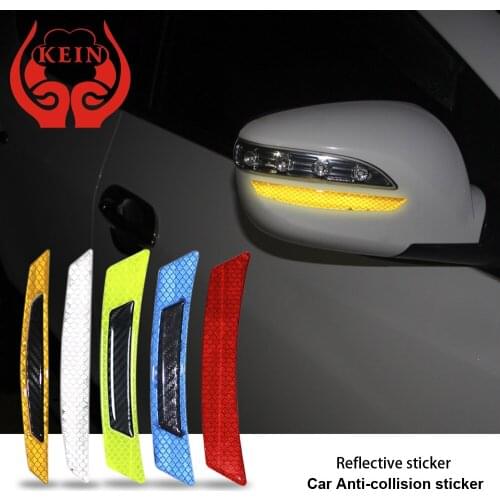 KEIN Car Door Reflective Prevent collision car Sticker Wheel eyebrow Warning Strips Protective Sticker Warning Light Safety Mark