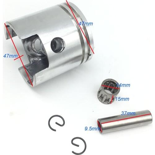 47mm Piston Pin Rings Kit for 80cc 2 Stroke Motorised Bike Bicycle