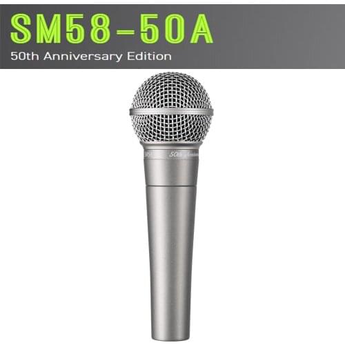 Sm58 microphone 50th Anniversary Edition wired Live Vocals Dynamic Professional Mic SM58 for Studio,karaoke,gaming,DJ
